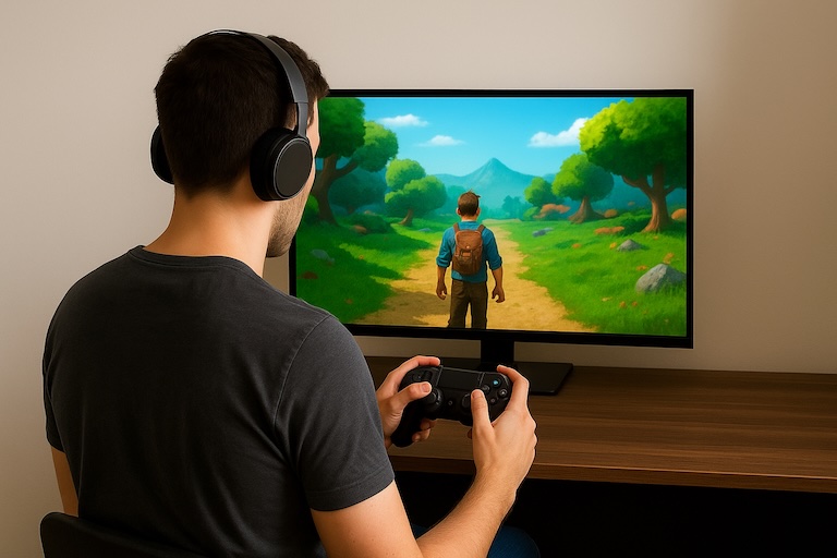 Hero section demo image showing interface components